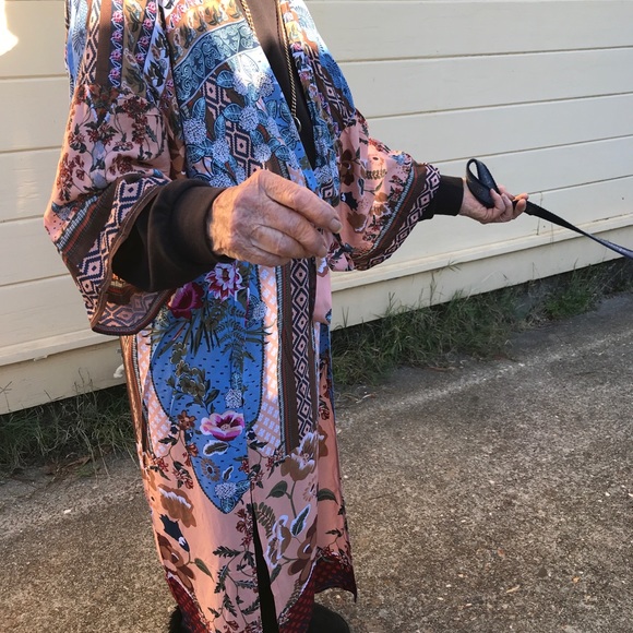 Boho multicolored kimono rap cover up - Picture 8 of 8